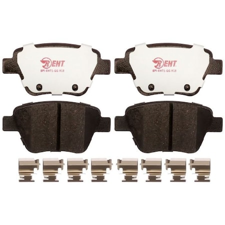 R/M Brakes BRAKE PADS OEM OE Replacement Hybrid Technology Includes Mounting Hardware EHT1456H